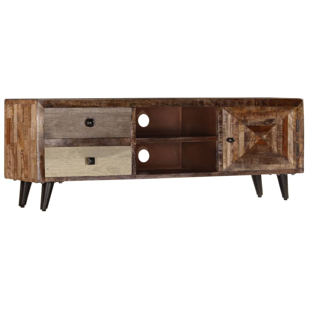 247330 vidaXL TV Cabinet 118x30x40 cm Solid Mango Wood