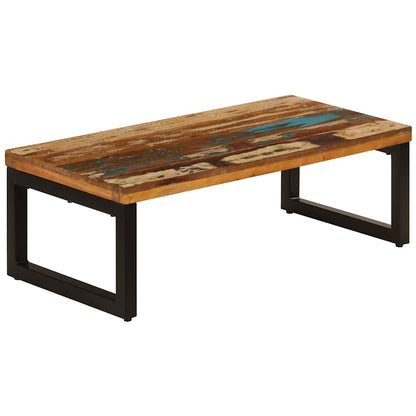 Coffee Table 100x50x35 cm Solid Reclaimed Wood and Steel