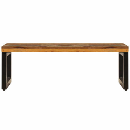 Coffee Table 100x50x35 cm Solid Reclaimed Wood and Steel