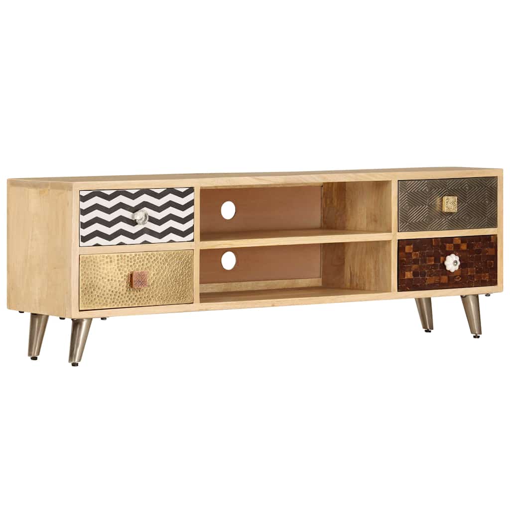 247340 vidaXL TV Cabinet 120x30x40 cm Solid Mango Wood