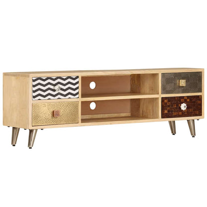 247340 vidaXL TV Cabinet 120x30x40 cm Solid Mango Wood