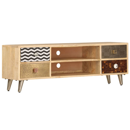 247340 vidaXL TV Cabinet 120x30x40 cm Solid Mango Wood
