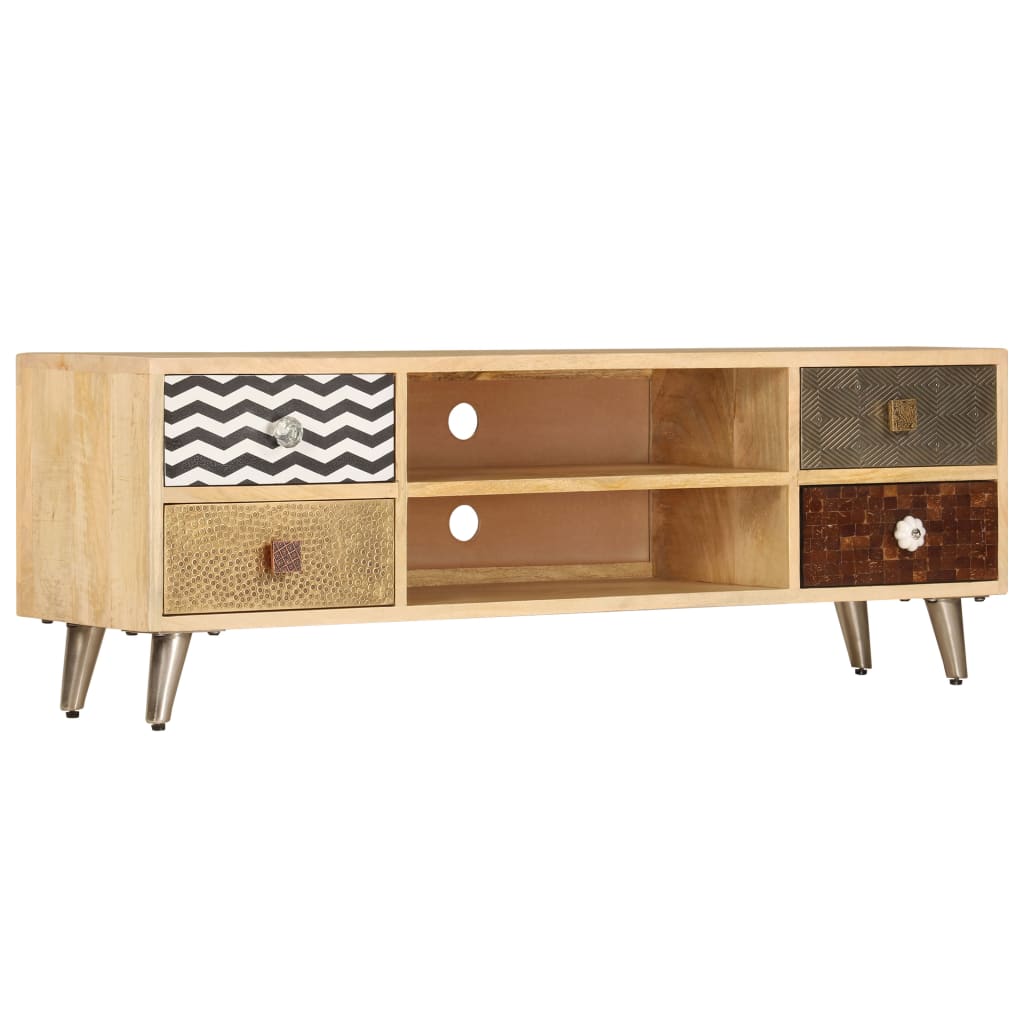 247340 vidaXL TV Cabinet 120x30x40 cm Solid Mango Wood