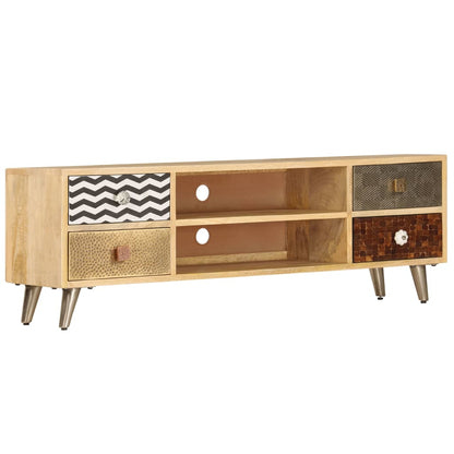 247340 vidaXL TV Cabinet 120x30x40 cm Solid Mango Wood