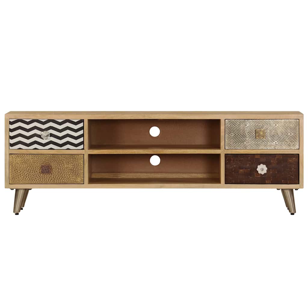 247340 vidaXL TV Cabinet 120x30x40 cm Solid Mango Wood