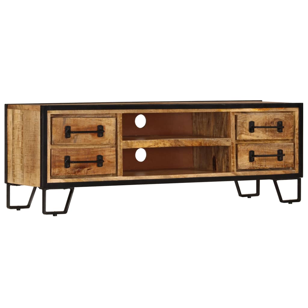 247343 vidaXL TV Cabinet with Drawers 120x30x40 cm Solid Mango Wood