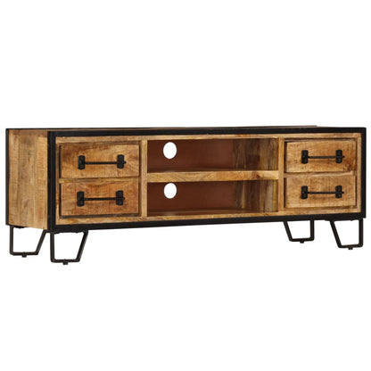 247343 vidaXL TV Cabinet with Drawers 120x30x40 cm Solid Mango Wood