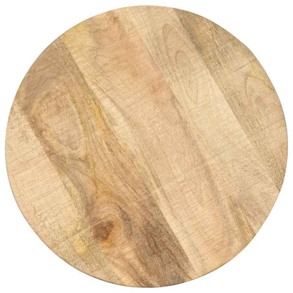 247587 vidaXL Side Table 45x (45-62) cm Solid Mango Wood and Cast Iron