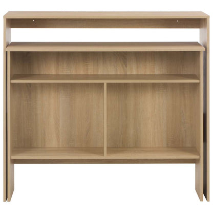 Bar Table with 2 Table Tops Oak 130x40x120 cm