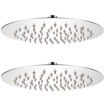 Rain Shower Head 2 pcs Stainless Steel Ø 20 cm
