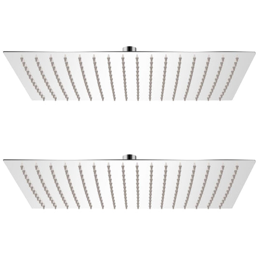 Rain Shower Head 2 pcs Stainless Steel 30x40 cm