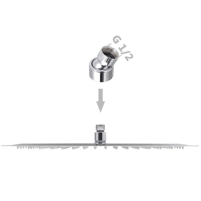 Rain Shower Head 2 pcs Stainless Steel 30x40 cm