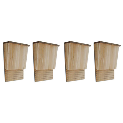 Bat Houses 4 pcs 22x12x34 cm Wood