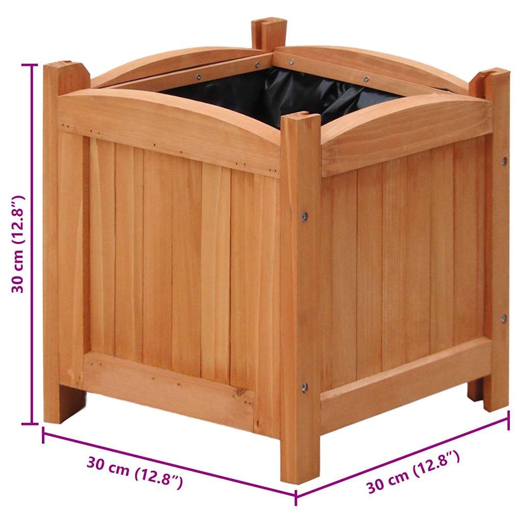 Raised Beds 4 pcs 30x30x30 cm (2x41301)