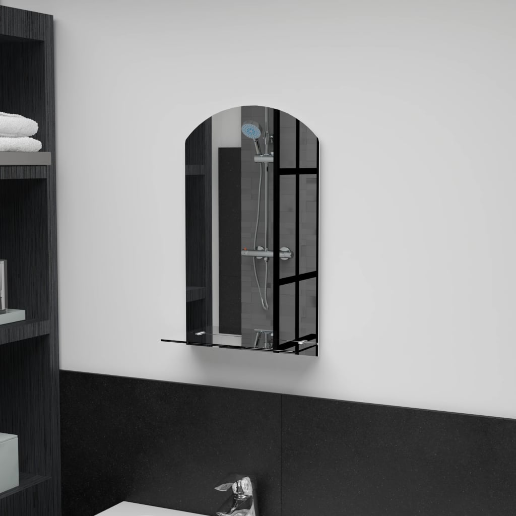 Wall Mirror | Transparent | Toughened Glass | 30x50 cm | Minimalistic