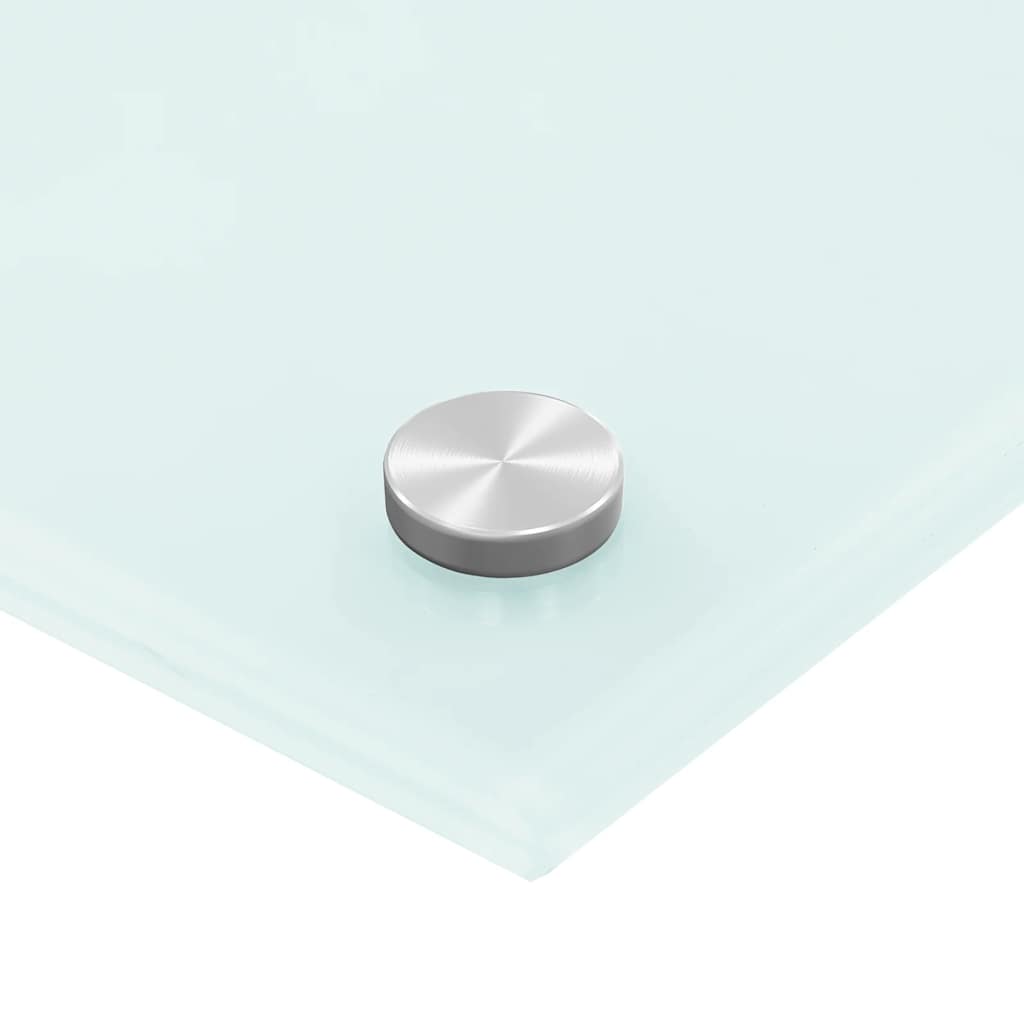 Kitchen Backsplash White 70 x 40 cm Tempered Glass