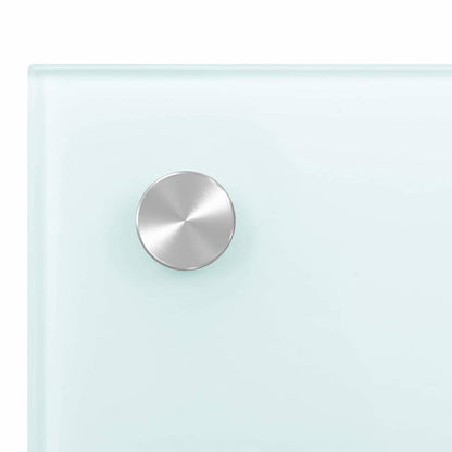 Kitchen Backsplash White 70 x 40 cm Tempered Glass