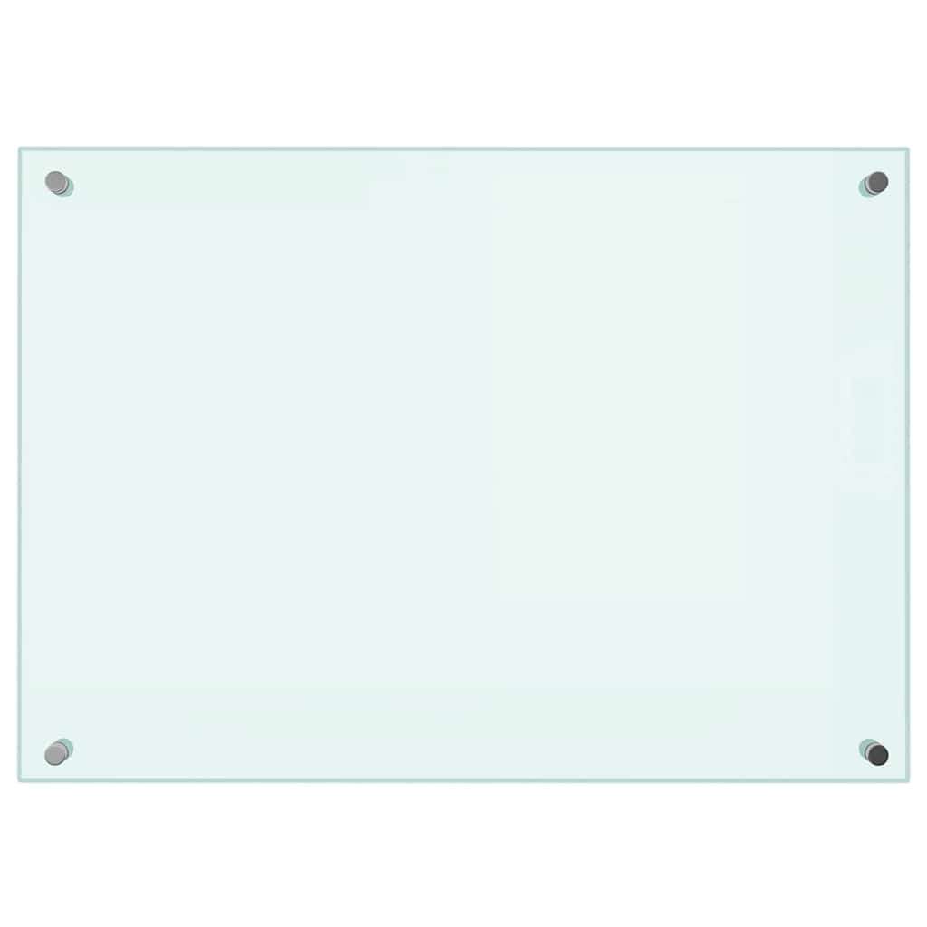 Kitchen Backsplash Milk 70 x 50 cm Tempered Glass