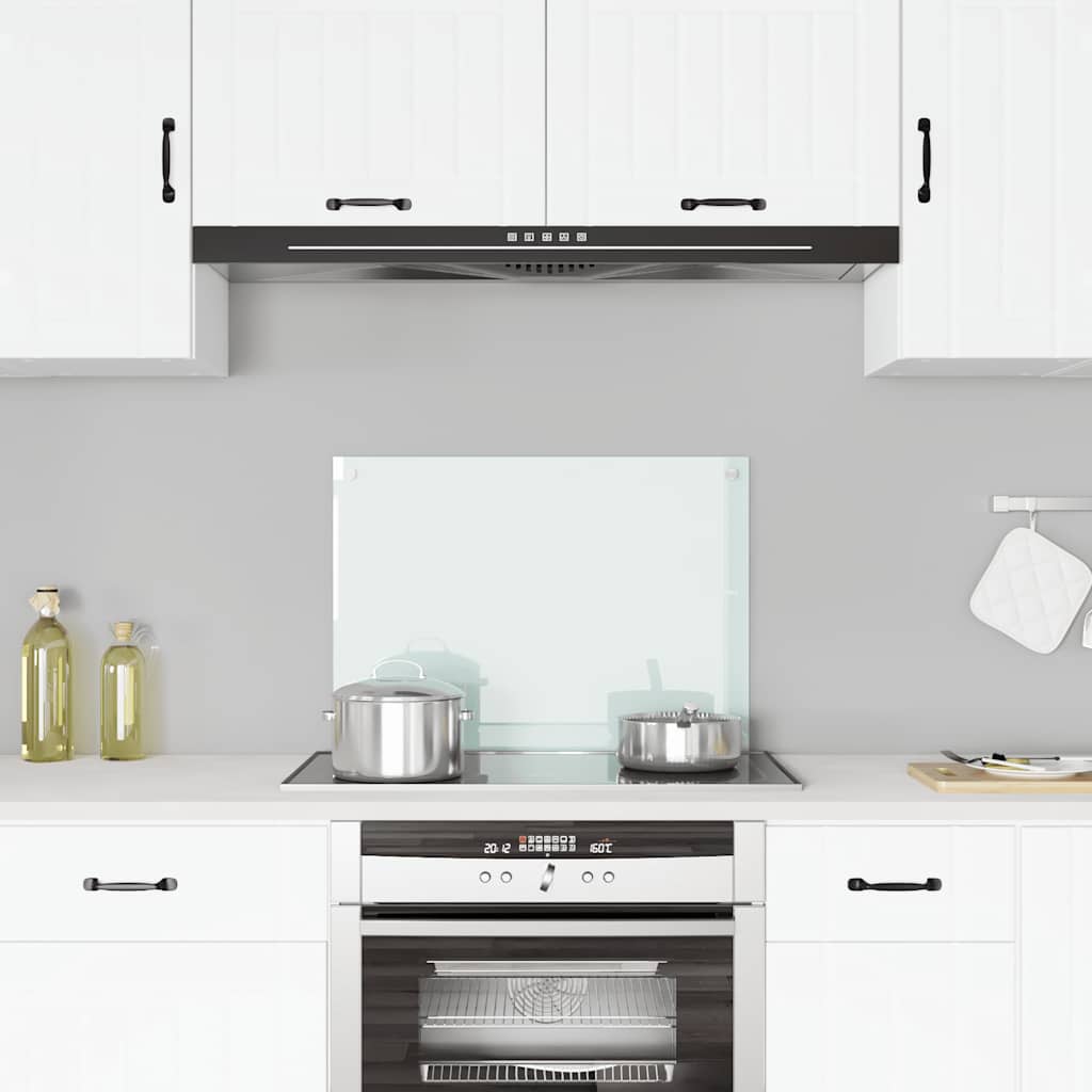 Kitchen Backsplash Milk 70 x 50 cm Tempered Glass