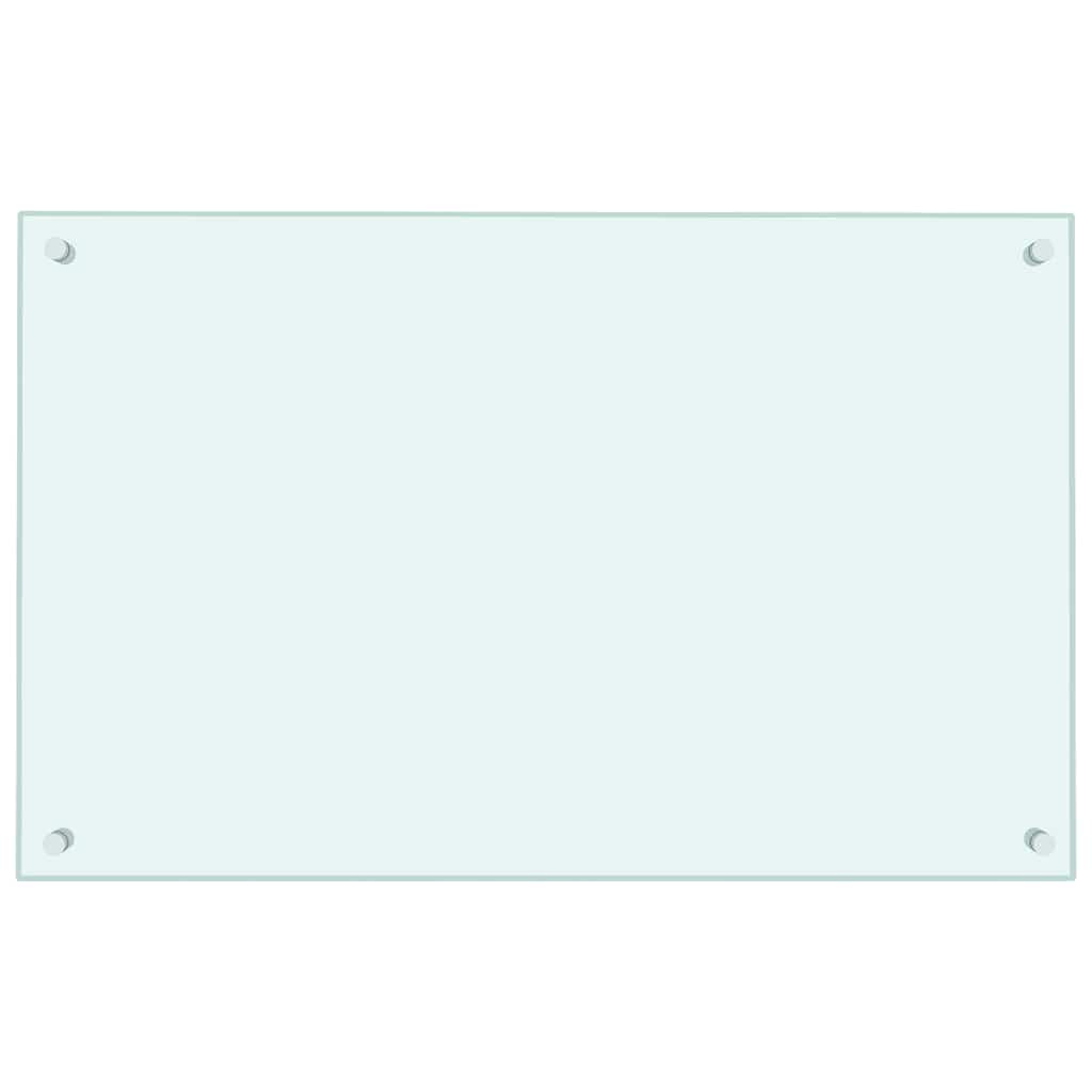 Kitchen Backsplash Milk 80 x 50 cm Tempered Glass