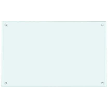 Kitchen Backsplash Milk 80 x 50 cm Tempered Glass