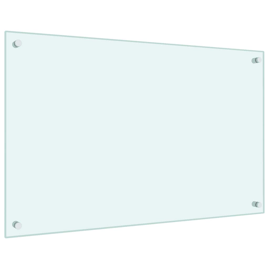 Kitchen Backsplash Milk 80 x 50 cm Tempered Glass