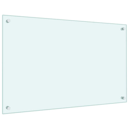 Kitchen Backsplash Milk 80 x 50 cm Tempered Glass