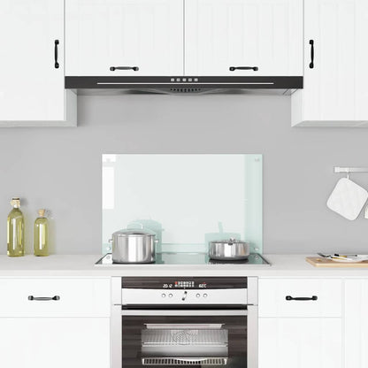 Kitchen Backsplash Milk 80 x 50 cm Tempered Glass