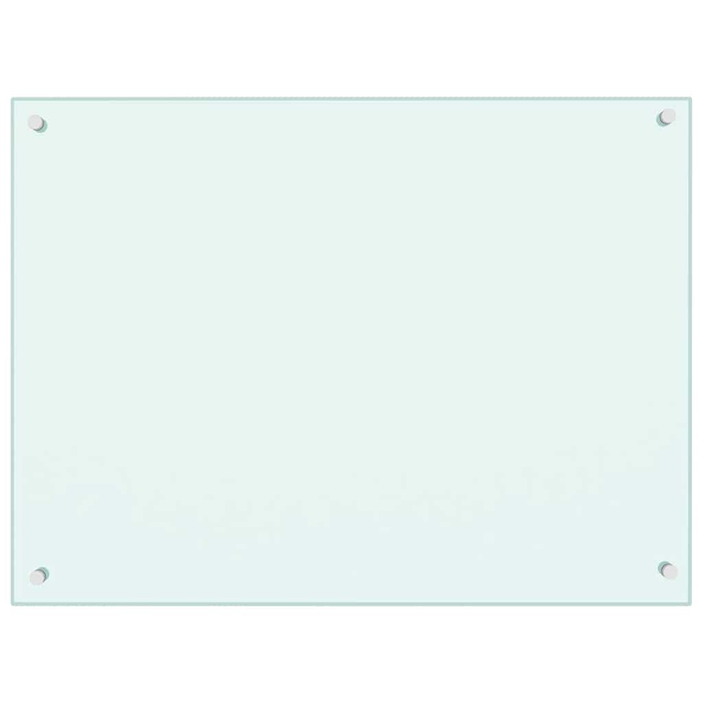 Kitchen Backsplash Milk 80 x 60 cm Tempered Glass