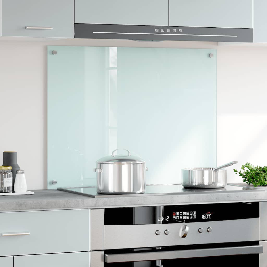 Kitchen Backsplash Milk 80 x 60 cm Tempered Glass