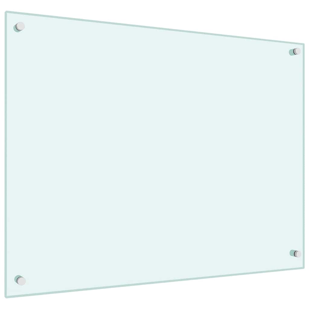Kitchen Backsplash Milk 80 x 60 cm Tempered Glass