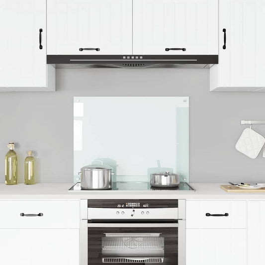 Kitchen Backsplash Milk 80 x 60 cm Tempered Glass