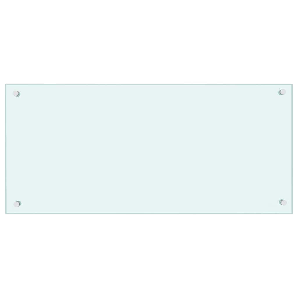 Kitchen Backsplash Milk 90 x 40 cm Tempered Glass