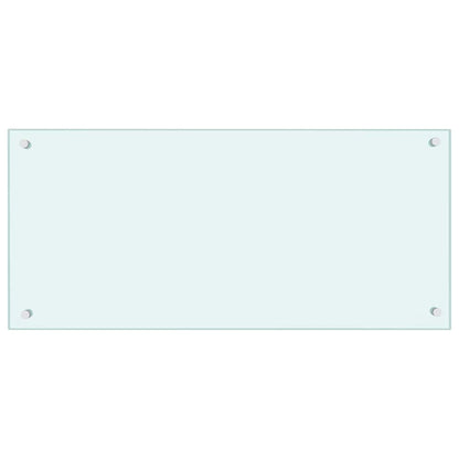 Kitchen Backsplash Milk 90 x 40 cm Tempered Glass
