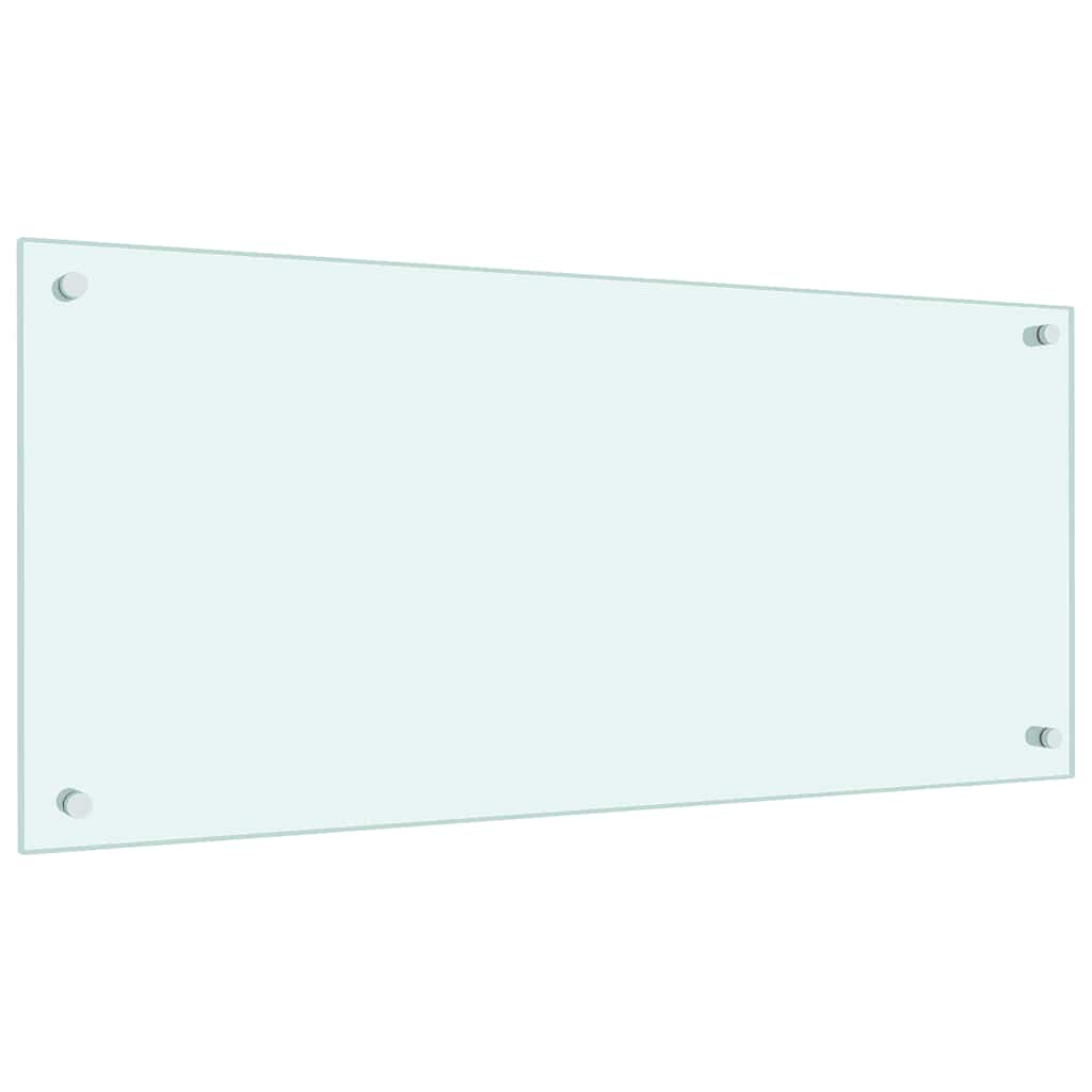 Kitchen Backsplash Milk 90 x 40 cm Tempered Glass