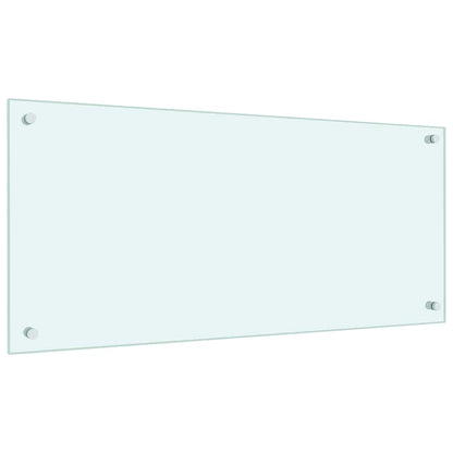 Kitchen Backsplash Milk 90 x 40 cm Tempered Glass