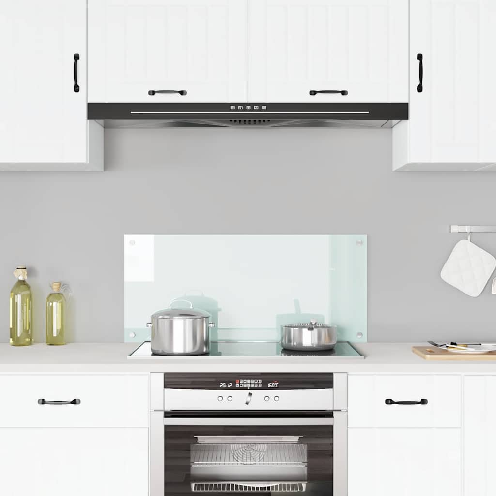 Kitchen Backsplash Milk 90 x 40 cm Tempered Glass
