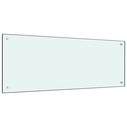 Kitchen Backsplash Milk 100 x 40 cm Tempered Glass