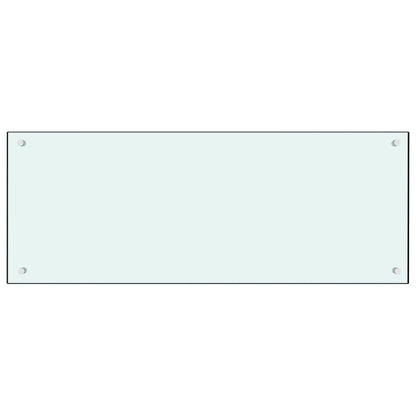 Kitchen Backsplash Milk 100 x 40 cm Tempered Glass