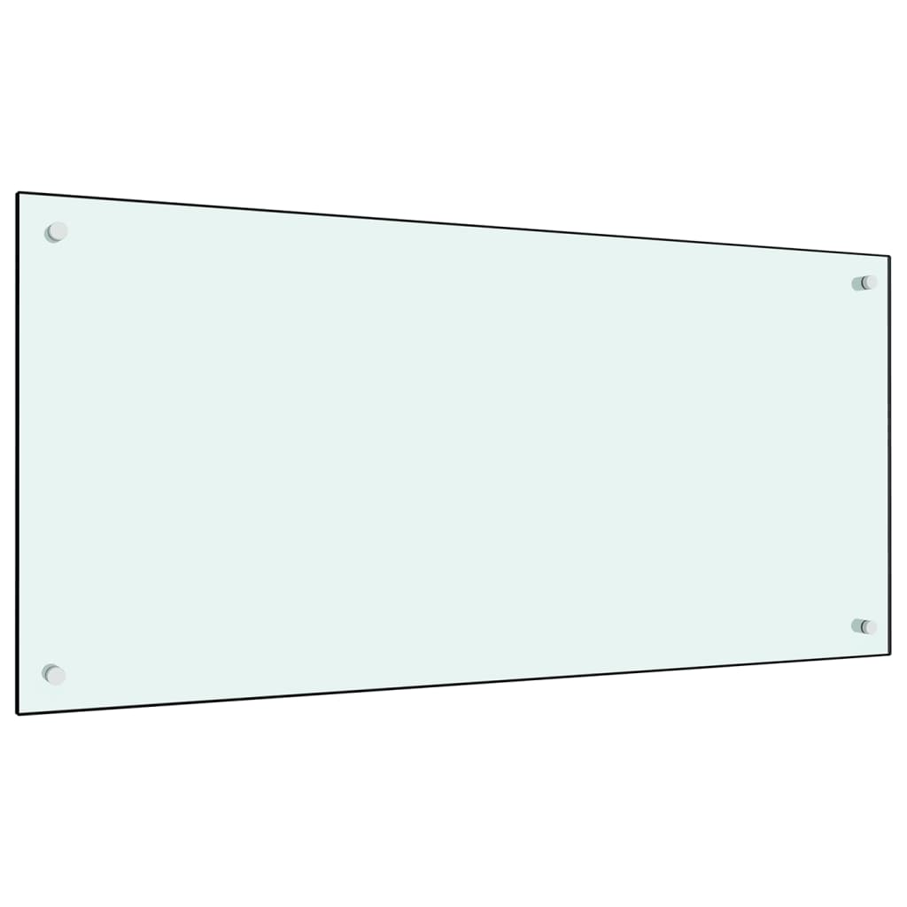 Kitchen Backsplash Milk 100 x 50 cm Tempered Glass