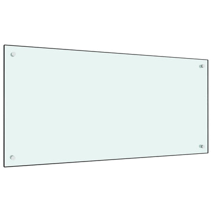 Kitchen Backsplash Milk 100 x 50 cm Tempered Glass