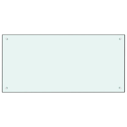 Kitchen Backsplash Milk 100 x 50 cm Tempered Glass
