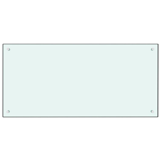 Kitchen Backsplash Milk 100 x 50 cm Tempered Glass