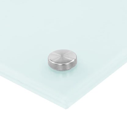 Kitchen Backsplash Milk 100 x 50 cm Tempered Glass