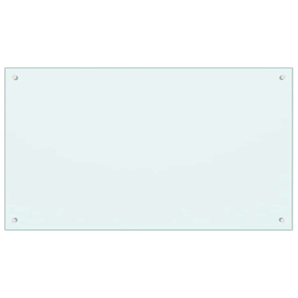 Kitchen Backsplash Milk 100 x 60 cm Tempered Glass