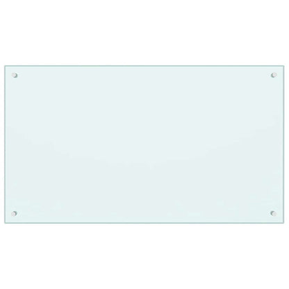 Kitchen Backsplash Milk 100 x 60 cm Tempered Glass