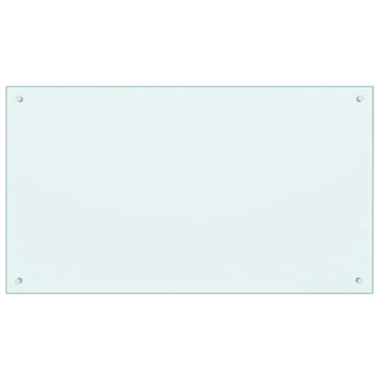 Kitchen Backsplash Milk 100 x 60 cm Tempered Glass