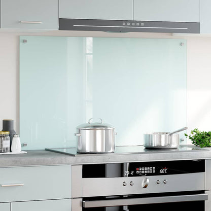 Kitchen Backsplash Milk 100 x 60 cm Tempered Glass