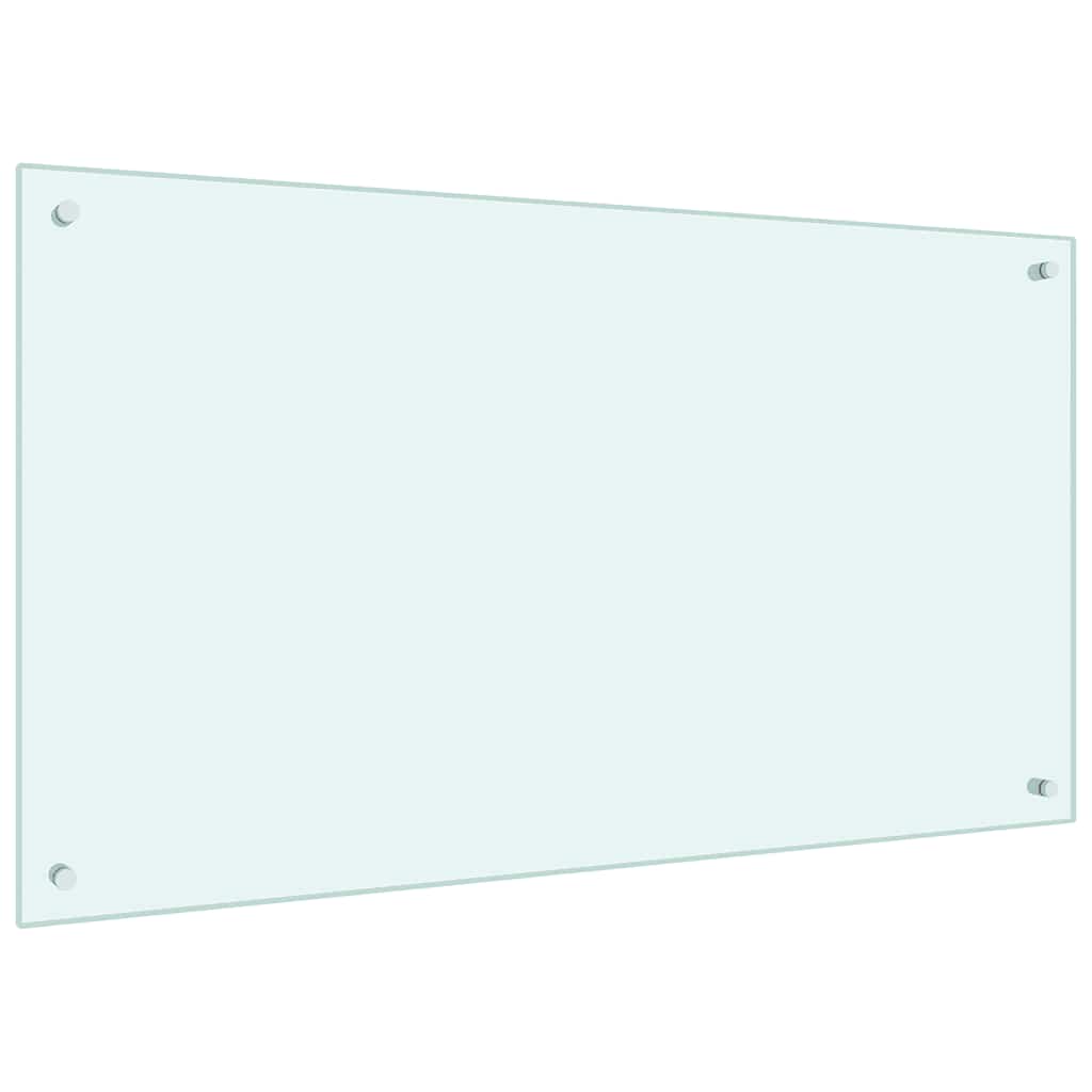 Kitchen Backsplash Milk 100 x 60 cm Tempered Glass