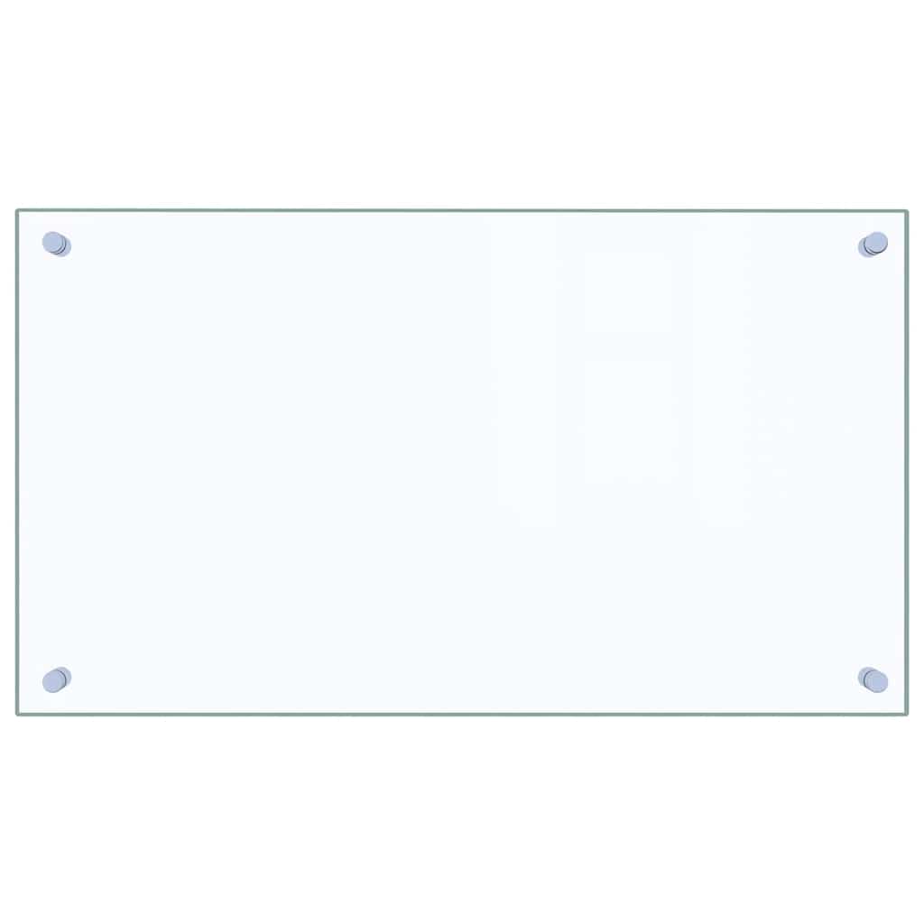 Kitchen Backsplash Transparent 70 x 40 cm Tempered Glass